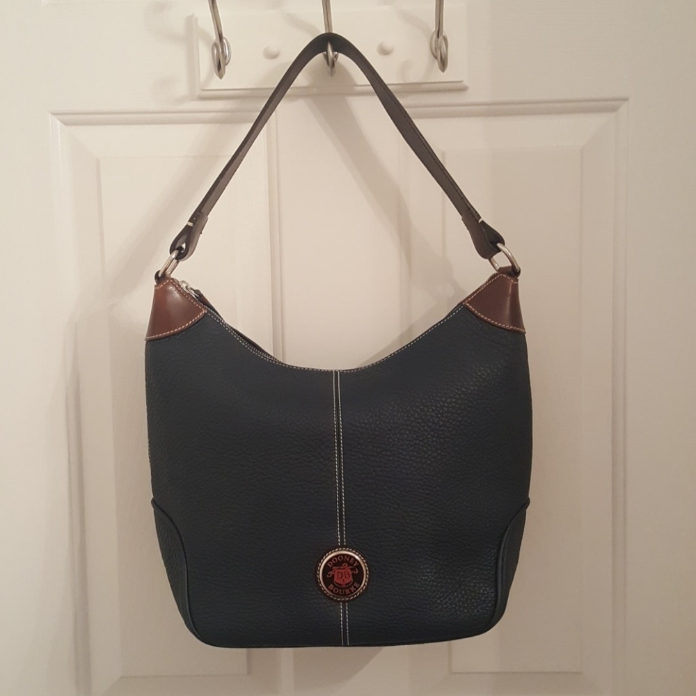 Dooney & Bourke Purse / Bag Navy Blue and Brown